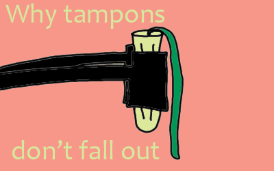 Why tampons don't fall out
