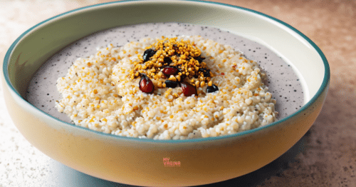 An incredible looking bowl of quinoa porridge. For reals.