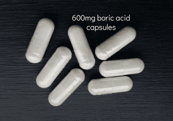 600mg boric acid capsules x 7 BV yeast infections My Vagina
