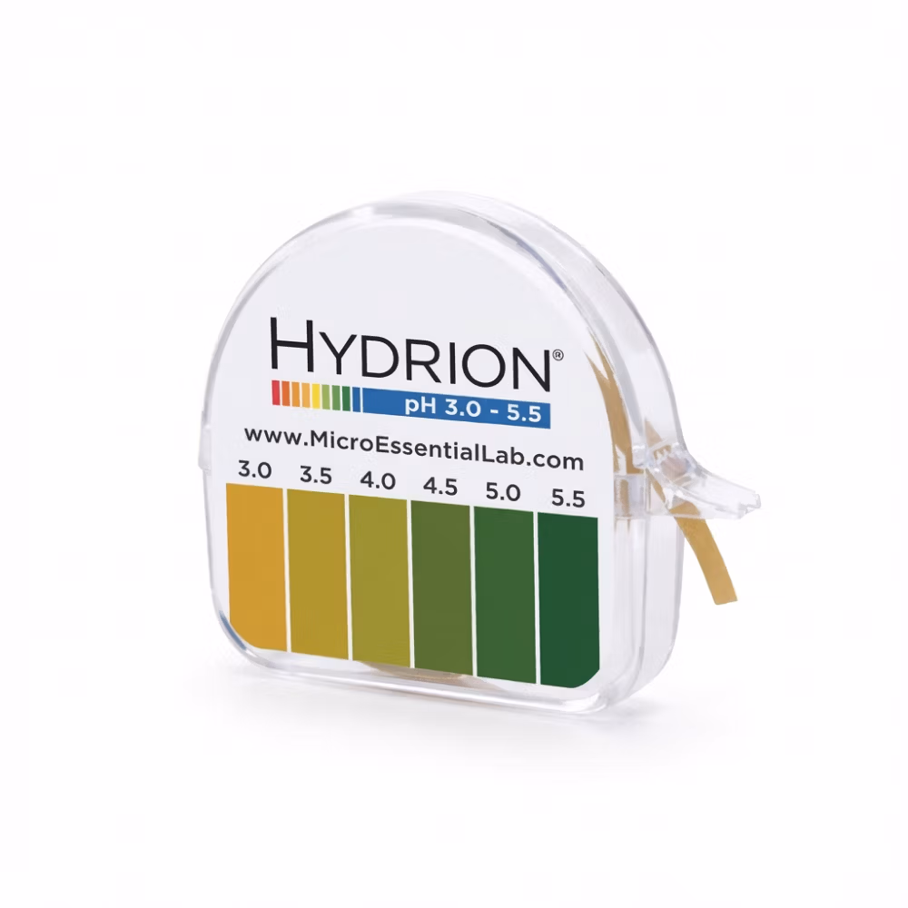 Vaginal pH strips Hydrion Microessentials roll