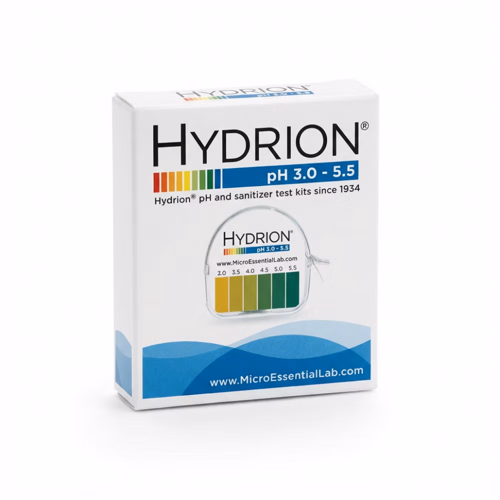 Vaginal pH strips Hydrion Microessentials roll