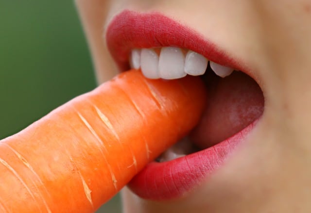 carrot in vagina