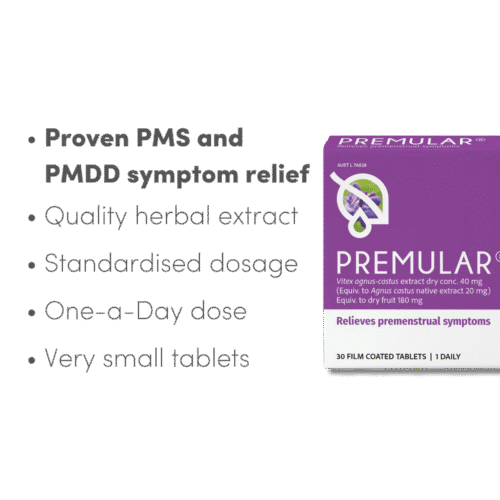 Packet of Premular for PMS with benefits
