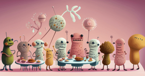 A load of bacteria having the Last Supper