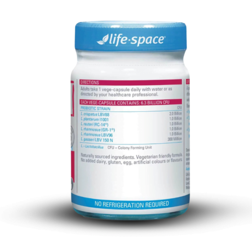 Life-space Women's Microflora Probiotic jar - from the back