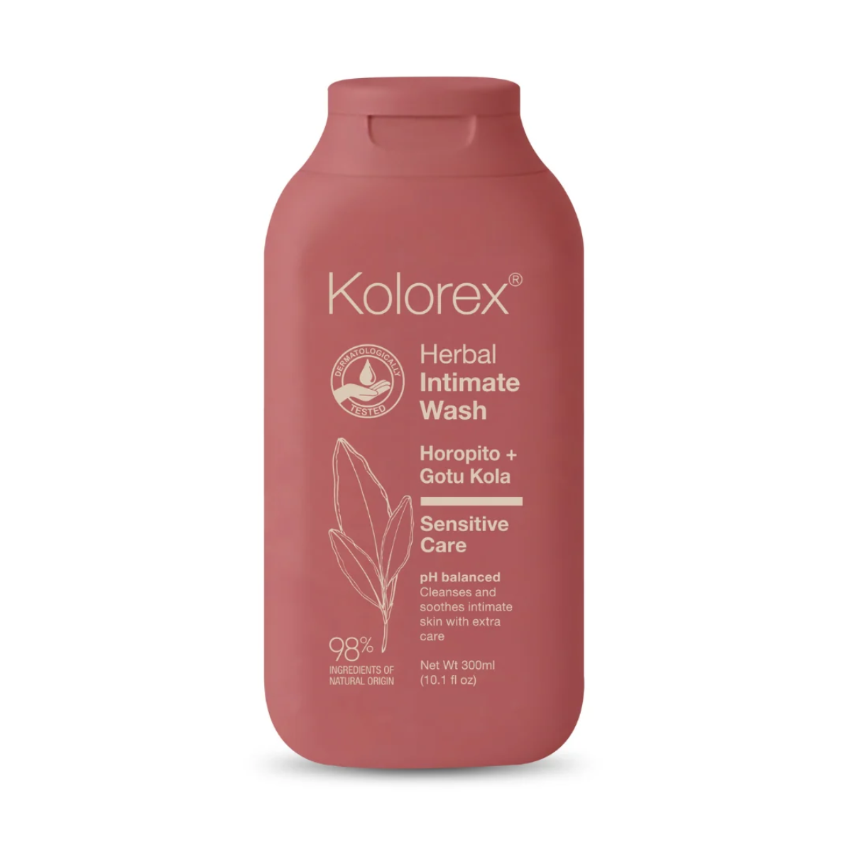 Pink bottle of Kolorex Intimate Wash