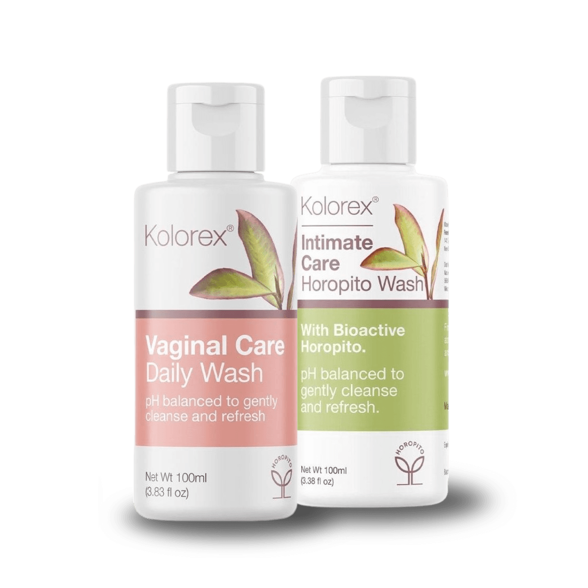 Both bottles of Kolorex Intimate Care and Vaginal Care wash