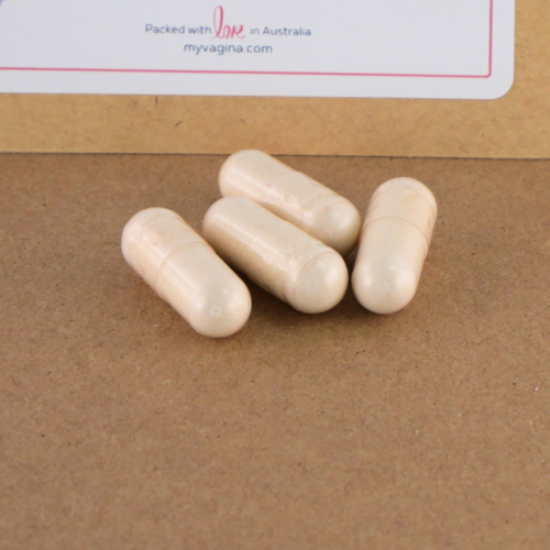 Four biofilm capsules from the biofilm enzyme blend