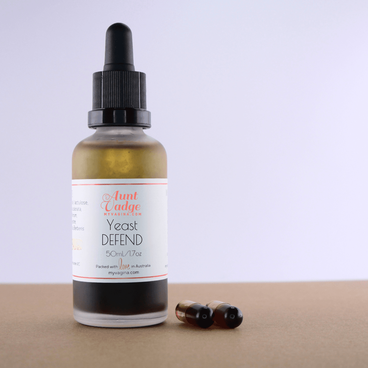 Bottle of yeast infection candida treatment