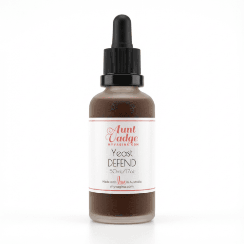 Yeast Defend Vaginal Suppository Pessary Herbal Blend bottle, ready to treat candida