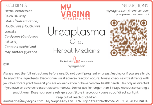 Ureaplasma Herbal Blend label