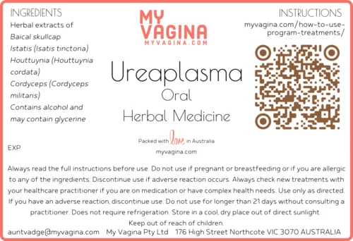 Ureaplasma Herbal Blend label