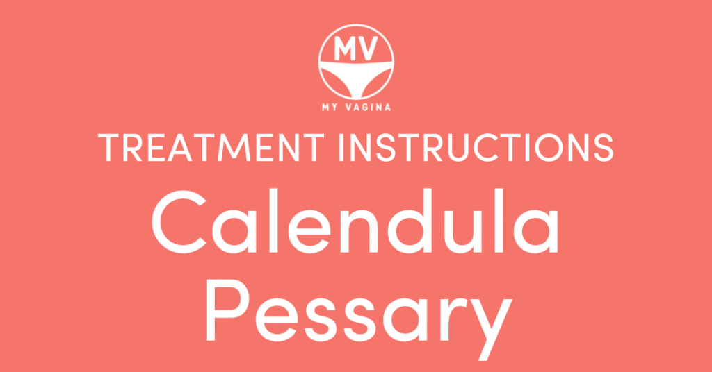 Calendula Pessary Suppository treatment instructions icon