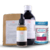 The four-pronged approach fixer box collection of probiotics, biofilm busters, oral herbal medicine and penis treatment to treat BV or AV.