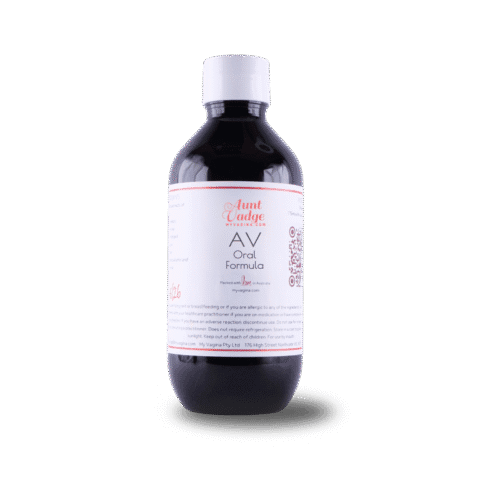Oral BV and AV Herbal Blends bottle looking tall and handsome