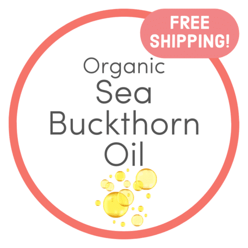 The badge of Love Oils Seabuckthorn oil for menopause and dry vagina