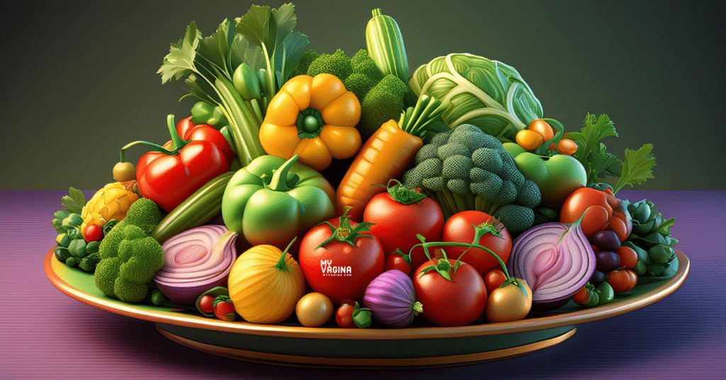 A plate piled high with vegetables