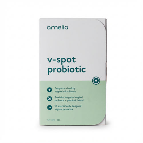 V-Spot Vaginal Probiotic packet, best vaginal probiotic badge