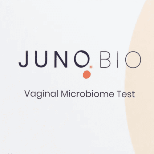 Juno Bio front of the packet, vaginal microbiome test, best in the world. Get US$20 off at checkout.