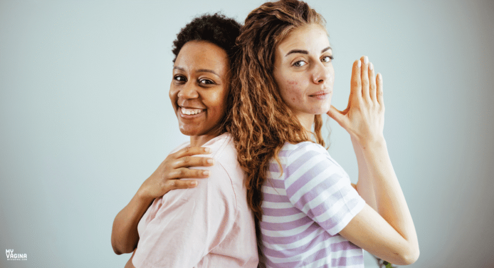 Two women back to back who treated BV with Killing BV