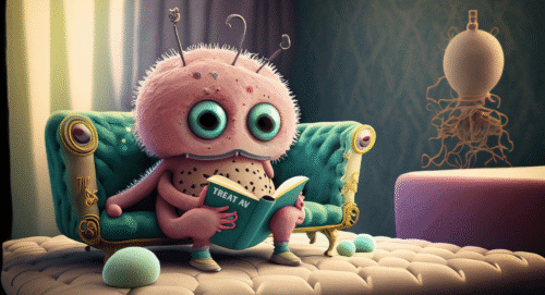 A cute creature reads the book on how to treat recurrent AV