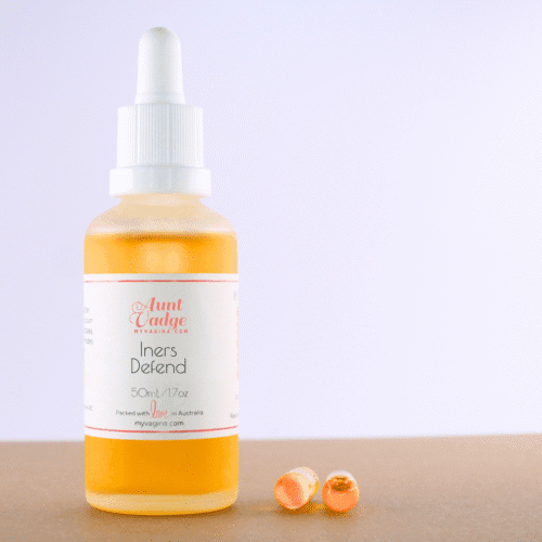 Bottle of Lactobacillus Iners treatment for BV with capsules