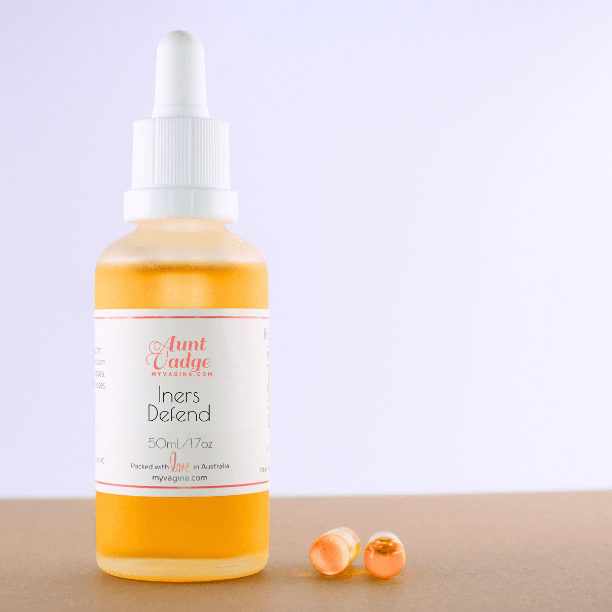 Bottle of Lactobacillus Iners treatment for BV with capsules