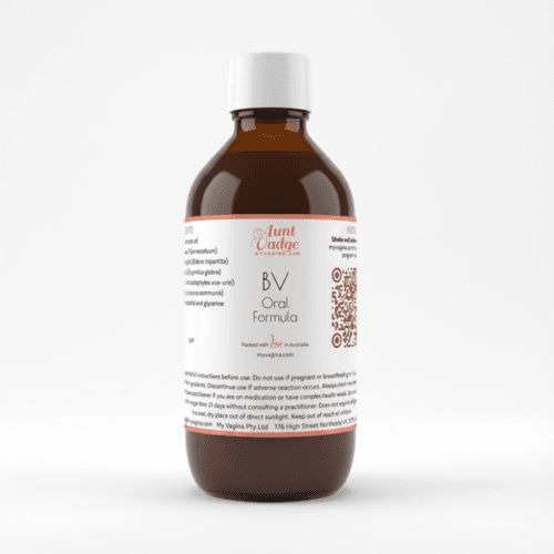 Lovely bottle of BV herbal medicine to supercharge BV treatments.